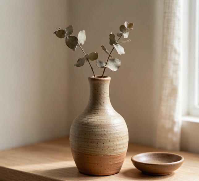 2-23.png Handmade Ceramic Bud Vase - Image 1
