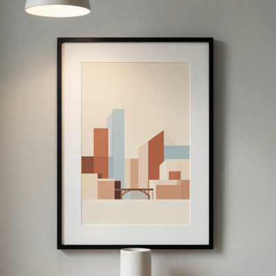 Minimalist Cityscape Illustration